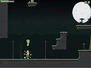 A Ghostly Journey online game screenshot, pixel art ghost possessing a human character, free puzzle adventure game, PlayArcadeHub