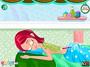 New Spa Salon Online game with a girl getting a massage, facial mask, makeup, and final glamorous dress up outfit