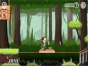 Fio's Adventure free online puzzle platformer game, jungle exploration, retrieve money from crow PlayArcadeHub