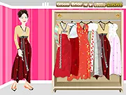 The Korean Wedding Couple models in their final Hanbok outfits, ready for their wedding ceremony in this free online dress-up game.
