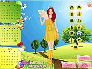 All Seasons Hairstyles game screen showing a character with perfectly styled hair and a matching outfit for seasonal weather, hair care and dress up game online