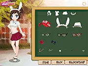 Old Graduate teacher dress up game free online Ms Dona classic cute fashion style PlayArcadeHub