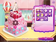 Play Bella's Wedding Cake free online cooking and decorating game on PlayArcadeHub
