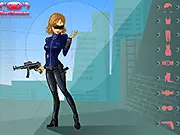 Secret Agent Johncy dress up game screenshot, male character in tactical spy clothes and a suit. Play free online adventure game.