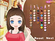 Hanging Out 2 dress-up game screen featuring a young stylish woman ready to select an outfit for hanging out on PlayArcadeHub.