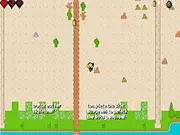 The character Arizona Joe fighting a monster and solving a puzzle in the open-world action adventure free game.