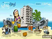 Play Holiday Fling free online addictive skill game to throw a suitcase far on PlayArcadeHub