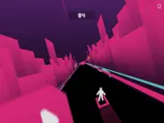 Play Cyroad free online game on PlayArcadeHub, featuring a neon digital track with an icon skillfully avoiding abstract obstacles.