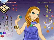 The Atlantis Princess character model wearing a flowing aquatic dress and shimmering crown in the online dress-up game.