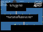 Pixel Dash game screenshot - A tiny pixel character dashing between two walls, avoiding a circular spinning saw blade