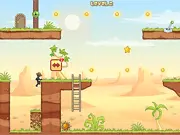 Level Editor 4 free puzzle game, stick figure navigating obstacles and traps