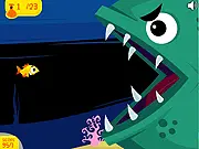 The fish Fifish collecting pearls in the deep sea adventure free online game