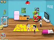 Play My Little Virtual Family free online simulation game, helping a cute virtual family with their daily needs