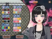 Scorpio Girl Dress Up free online fashion game, styling Cara for a dinner party on PlayArcadeHub