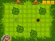 Revenge of The Jungle online free physics puzzle game screenshot with animals and poachers