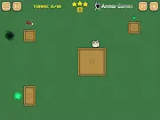 Free online puzzle game thumbnail for Gravi Cat, showing a cute cat character jumping and defying gravity on abstract platforms.