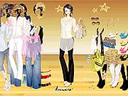 Fresh Summer Blouses online fashion game featuring translucent shirts, ruffles, and pink veil accents