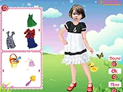 Pretty Baby Girl Dressup free online game - dressing up a baby girl in a garden on PlayArcadeHub