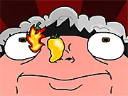 Peppered online game screenshot featuring an Eskimo character and peppers in the snow