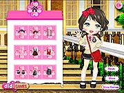 Play Lovely Uniform Dressup free online, stylish girl in a modern school uniform outfit and chic accessories.