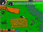 A character in Mountain Adventure shooting a weapon at an enemy in a snowy, mountainous environment