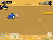 Heavy Trucks Race free online monster truck game on PlayArcadeHub, featuring a powerful truck on a track with speed and NOS upgrades.