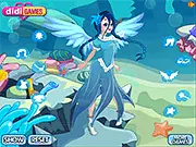 Fairy Princess Undersea free online dress-up game, magical fairy on a tropical beach