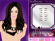 Fashion model on a magazine cover after a successful makeover in the free online game InStyle Beauty Queen