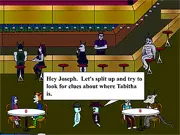 Ghost Motel 6 interactive flash story game screen showing a character in a dark, atmospheric motel hallway