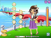 Shopping Friends Dressup free online game screenshot: two female friends choosing stylish outfits and accessories