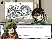 The Elevator free online dating sim game visual novel with four endings
