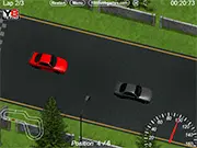 Swift Drive free online racing game, upgraded race car on track, playing fast racing game online, unlockable challenging tracks