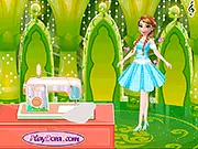 Frozen Anna Dress Designer free online game, Princess Anna in a custom dress, fashion design studio game, Anna dress-up