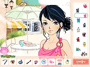 Candice Make Up game screenshot - playing free online fashion makeover and dress up game on PlayArcadeHub