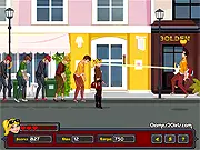 Flirting In The Street Free Online Game - girl avoiding paparazzi while flirting