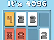 Play 4096 online free number puzzle game, merge tiles to reach the 4096 number block