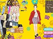 Commuter Jacket Dress-Up game featuring a stylish woman in a professional outfit, ready for the office
