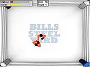 Realistic Boxing Simulator free online game screenshot, two boxers fighting in a ring, skill upgrade free game on PlayArcadeHub