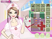 Pretty Nurse Makeover free online dress up game, salon, fashion