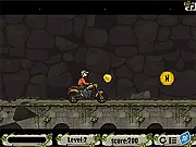 Falling Bridge game screenshot - playing free online motorbike racing and platforming game on PlayArcadeHub