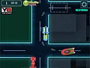 Orbital City Parking game screenshot - play free online space-car driving game PlayArcadeHub