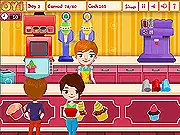 Cupcake House free online business management game, time management, bakery