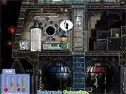 Space Incident text adventure game screenshot with dialogue choices and a spaceship background