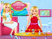 Lucy Flu Doctor free online simulation game where you treat a sick girl