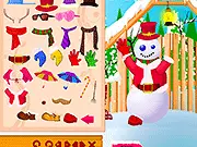 Build a Snowman Online free game, designing a customized digital snowman with drag-and-drop