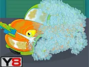 Washing Cars Business online game, cleaning a dirty car, operating a car wash salon, free simulation game