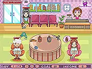 Play Sweet Hair Treatment free online salon game time management barber shop haircut