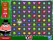 Pou Jewel Match 3 free online puzzle game, match three jewels with Pou