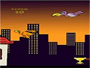 Parkour Cat free online game screenshot, endless runner, cat jumping between city buildings, rooftop action