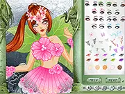 Fairy of Blossom free online makeover game, play fairy makeup and dress up game, fantasy costume game on PlayArcadeHub